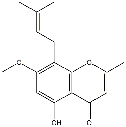 异前胡色原酮7-甲醚结构式