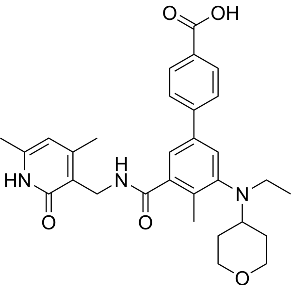 Tazemetostat de(methyl morpholine)-COOH结构式