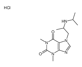1,3-dimethyl-7-[2-(propan-2-ylamino)propyl]purine-2,6-dione,hydrochloride结构式