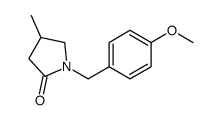 1-[(4-methoxyphenyl)methyl]-4-methylpyrrolidin-2-one Structure