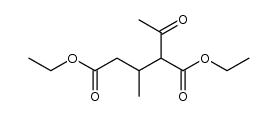 2-acetyl-3-methyl-glutaric acid diethyl ester结构式