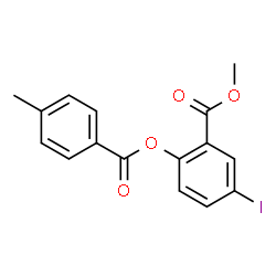 METHYL 5-IODO-2-[(4-METHYLBENZOYL)OXY]BENZENECARBOXYLATE Structure