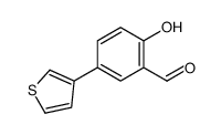 2-羟基-5-(噻吩-3-基)苯甲醛结构式