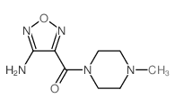 (4-氨基-1,2,5-噁二唑-3-基)(4-甲基-1-哌嗪)-甲酮结构式