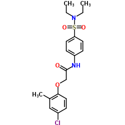 2-(4-Chloro-2-methylphenoxy)-N-[4-(diethylsulfamoyl)phenyl]acetamide结构式