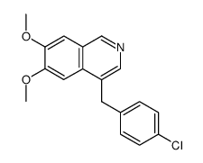 6,7-dimethoxy-4-(4-chlorobenzyl)isoquinoline Structure