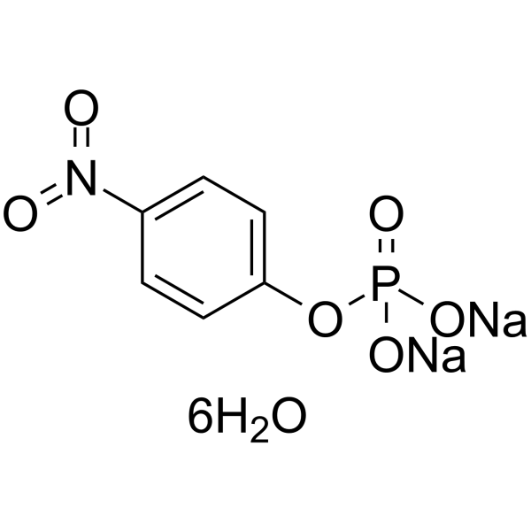 4-Nitrophenyl phosphate disodium hexahydrate Structure