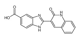 2-(1,2-dihydro-2-oxoquinolin-3-yl)-1H-benzo[d]imidazole-5-carboxylic acid Structure