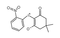 2-[o-Nitro-phenyl-iodonio]-dimedon-betain结构式