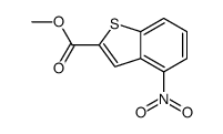 4-硝基苯并[b]噻吩-2-羧酸甲酯结构式