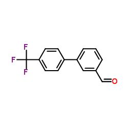 4'-(三氟甲基)双苯基-3-甲醛结构式