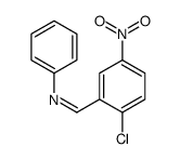 1-(2-chloro-5-nitrophenyl)-N-phenylmethanimine Structure