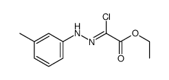 ethyl 2-chloro-2-[(3-methylphenyl)hydrazinylidene]acetate结构式