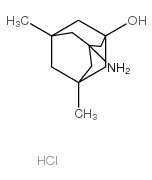 1-羟基-3-氨基-5,7-二甲基金刚烷盐酸盐结构式
