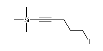 5-iodopent-1-ynyl(trimethyl)silane结构式