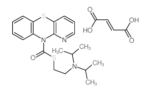 10H-Pyrido[3,2-b][1,4]benzothiazine-10-carbothioic acid, S-[2-[bis (1-methylethyl)amino]ethyl] ester, (Z)-2-butenedioate (1:1)结构式