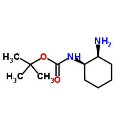 tert-Butyl N-[(1R,2S)-2-aminocyclohexyl]carbamate Structure