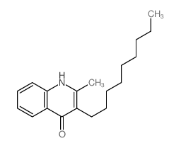 2-methyl-3-nonyl-1H-quinolin-4-one结构式