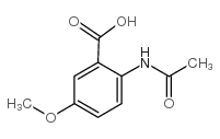 2-(acetylamino)-5-methoxybenzoic acid结构式