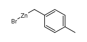 (4-methylbenzyl)zinc bromide Structure