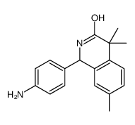 1-(4-aminophenyl)-4,4,7-trimethyl-1,2-dihydroisoquinolin-3-one结构式