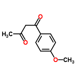 1-(对甲氧基苯基)-1,3-丁二酮结构式