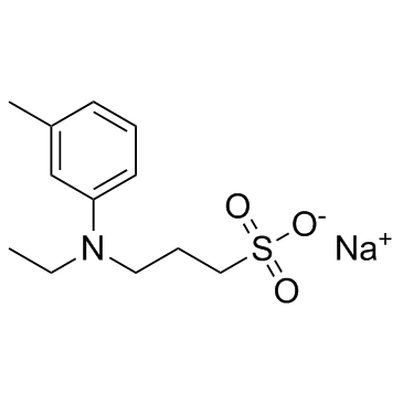 N-乙基-N-(3-磺丙基)-3-甲基苯胺钠盐(TOPS)结构式