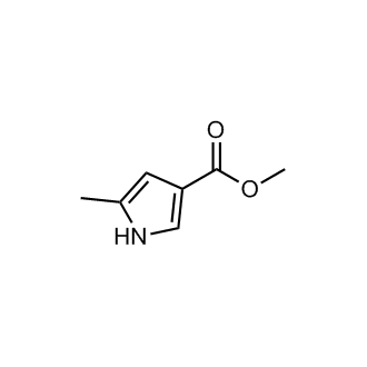 5-甲基吡咯-3-甲酸甲酯结构式