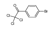 1-(4-bromo-phenyl)-2,2,2-trichloro-ethanone结构式