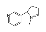 3-[(2S)-1-methyl-3,4-dihydro-2H-pyrrol-1-ium-2-yl]pyridine结构式