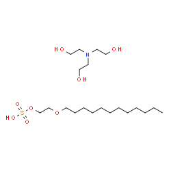 tris(2-hydroxyethyl)ammonium 2-(dodecyloxy)ethyl sulphate结构式