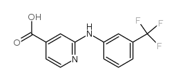 2-{[3-(三氟甲基)苯基]氨基}异烟酸结构式