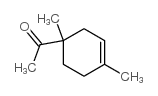 1,4-二甲基-4-乙酰基-1-环己烯结构式
