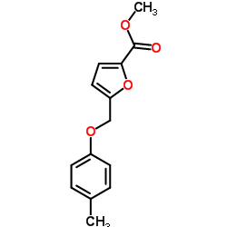 Methyl 5-[(4-methylphenoxy)methyl]-2-furoate Structure