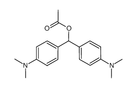 bis(4-(dimethylamino)phenyl)methyl acetate Structure