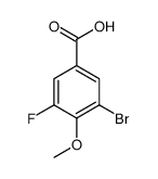 3-Bromo-5-fluoro-4-methoxybenzoic acid Structure