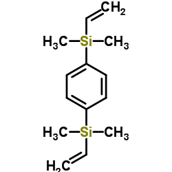 1,4-双(乙烯基二甲基硅烷基)苯结构式