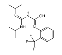 1-[N,N'-di(propan-2-yl)carbamimidoyl]-3-[2-(trifluoromethyl)phenyl]urea Structure