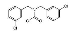 N,N-bis[(3-chlorophenyl)methyl]carbamoyl chloride结构式