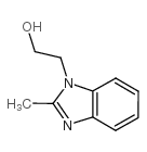 2-(2-甲基-1H-苯并咪唑-1-基)乙醇结构式
