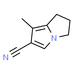 1H-Pyrrolizine-6-carbonitrile,2,3-dihydro-7-methyl-(9CI) Structure