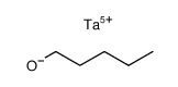 pentan-1-ol, tantalum pentapentylate Structure