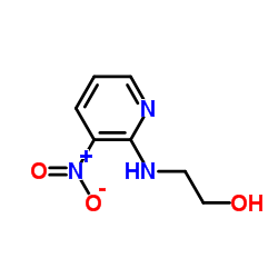 2-[(3-硝基-2-吡啶基)氨基]乙醇结构式