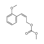 3-(2-methoxyphenyl)prop-2-enyl methyl carbonate结构式