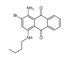 1-amino-2-bromo-4-(butylamino)anthracene-9,10-dione结构式