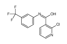 2-氯-N-(3-(三氟甲基)苯基)烟酰胺结构式