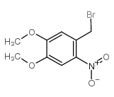 4,5-二甲氧基-2-硝基溴苄结构式