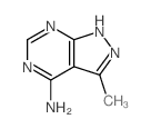 3-甲基-1H-吡唑并[3,4-d]嘧啶-4-胺结构式