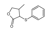 4-methyl-3-phenylsulfanyloxolan-2-one结构式
