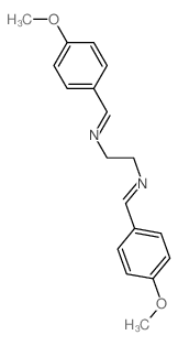 1,2-Ethanediamine,N1,N2-bis[(4-methoxyphenyl)methylene]- Structure